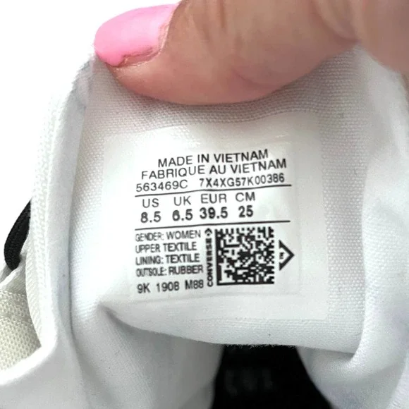 Converse Chuck Taylor All Star GR82 XX-HI High Heel Boots White/Black Size 8.5 - Picture 3 of 10